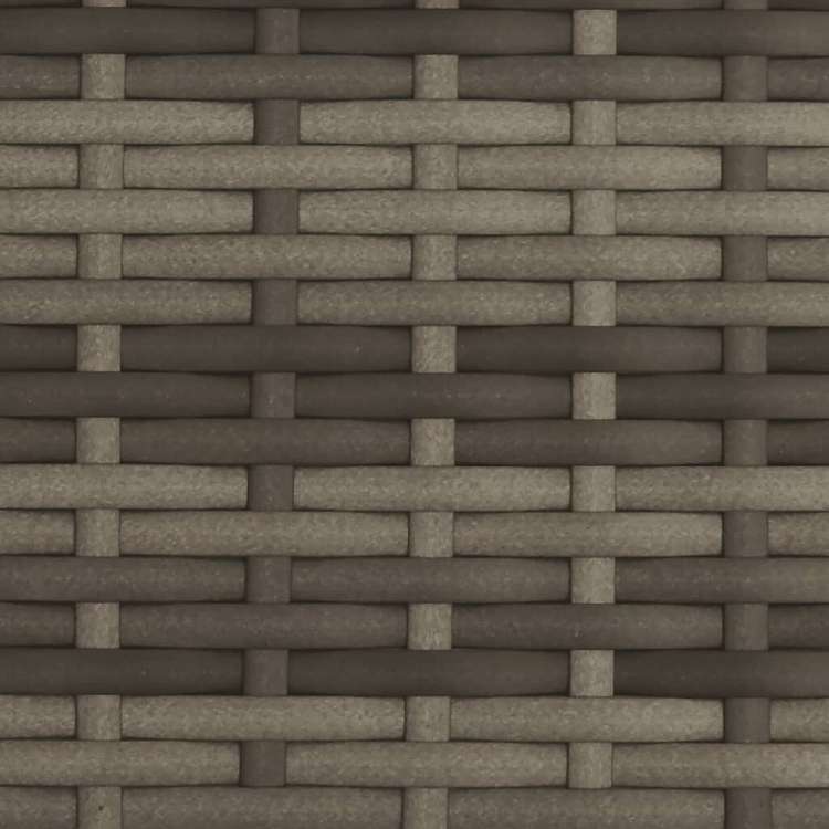 vidaXL ダブルサンラウンジャー キャノピー&クッション付き グレー ポリラタン家具 アウトドア家具 屋外椅子 サンラウンジャー(代引不可)