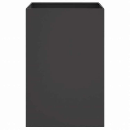 vidaXL プランター ブラック 52x48x75cm スチールホーム&ガーデン 芝&ガーデン ガーデニング 鉢植え・プランター(代引不可)