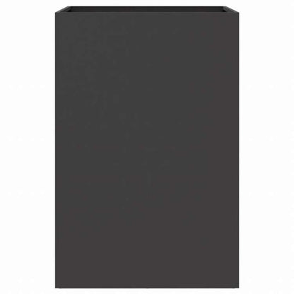 vidaXL プランター ブラック 52x48x75cm スチールホーム&ガーデン 芝&ガーデン ガーデニング 鉢植え・プランター(代引不可)
