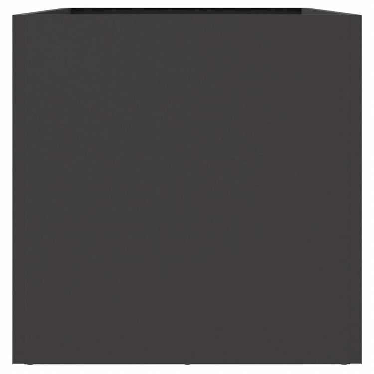 vidaXL プランター ブラック 62x30x29cm スチールホーム&ガーデン 芝&ガーデン ガーデニング 鉢植え・プランター(代引不可)