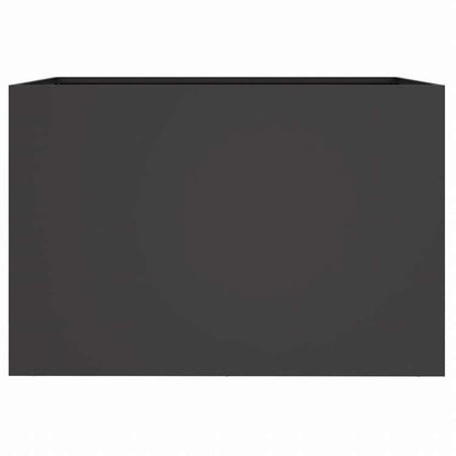vidaXL プランター ブラック 62x40x39cm スチールホーム&ガーデン 芝&ガーデン ガーデニング 鉢植え・プランター(代引不可)