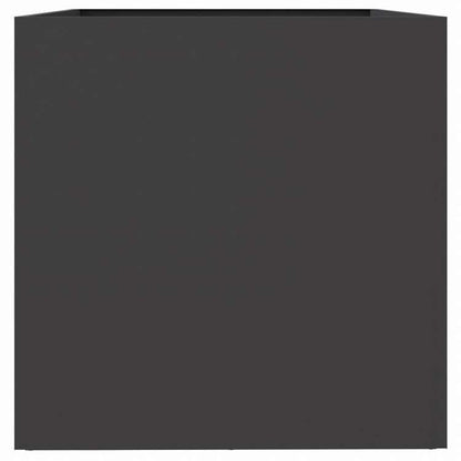 vidaXL プランター ブラック 62x40x39cm スチールホーム&ガーデン 芝&ガーデン ガーデニング 鉢植え・プランター(代引不可)