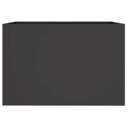 vidaXL プランター ブラック 62x47x46cm スチールホーム&ガーデン 芝&ガーデン ガーデニング 鉢植え・プランター(代引不可)