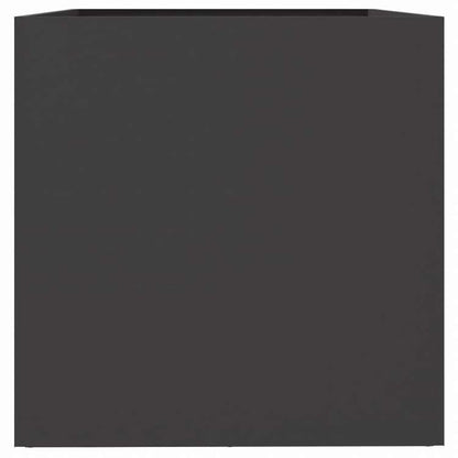 vidaXL プランター ブラック 62x47x46cm スチールホーム&ガーデン 芝&ガーデン ガーデニング 鉢植え・プランター(代引不可)