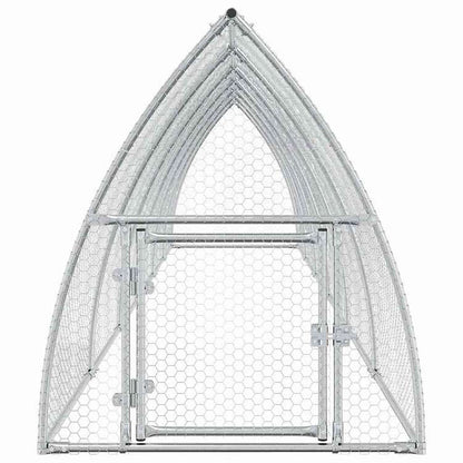 vidaXL 鶏小屋 シルバー 600x105x120 cm 亜鉛メッキ鋼動物&ペット用品 ペット用品 小動物用品 小動物 飼育・ケージ(代引不可)