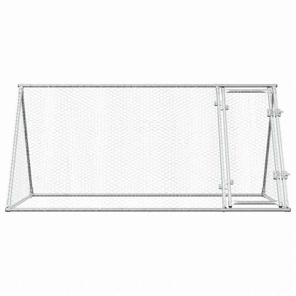 vidaXL 鶏小屋 シルバー 200x105x91 cm 亜鉛メッキ鋼動物&ペット用品 ペット用品 小動物用品 小動物 飼育・ケージ(代引不可)