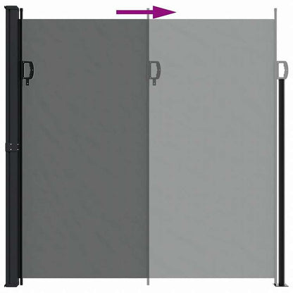 vidaXL 格納式サイドオーニング アントラシート 200x500 cmホーム&ガーデン 芝&ガーデン アウトドアリビング 屋外用傘・サンシェード(代引不可)