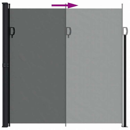 vidaXL 格納式サイドオーニング アントラシート 200x600 cmホーム&ガーデン 芝&ガーデン アウトドアリビング 屋外用傘・サンシェード(代引不可)