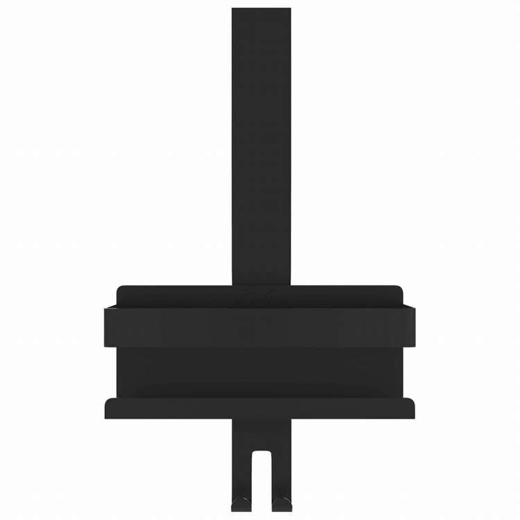 vidaXL 吊り下げ式シャワーキャディ マットブラック つや消し 304 ステンレススチール製家具 棚(代引不可)