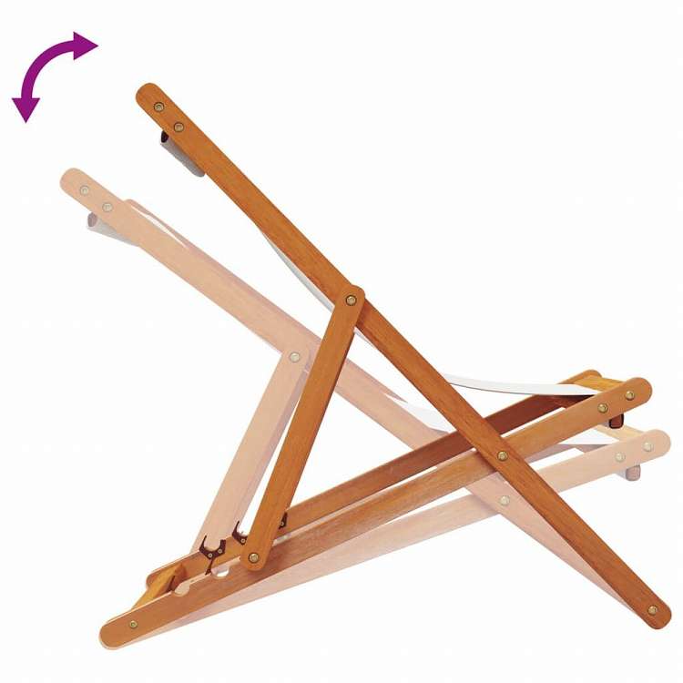 vidaXL 折りたたみビーチチェア 2点 布製 クリーム家具 アウトドア家具 屋外椅子 アウトドアベンチチェア(代引不可)