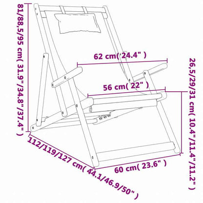 vidaXL 折りたたみビーチチェア 2点 布製 ブラック家具 アウトドア家具 屋外椅子 アウトドアベンチチェア(代引不可)