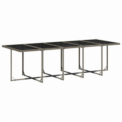 vidaXL ガーデンダイニング11点セット クッション付き グレー ポリラタン製家具 アウトドア家具 屋外家具セット(代引不可)