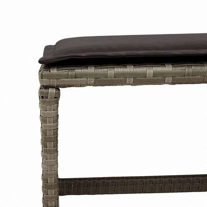 vidaXL ガーデンダイニング11点セット クッション付き グレー ポリラタン製家具 アウトドア家具 屋外家具セット(代引不可)