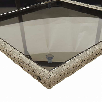 vidaXL ガーデンダイニング15点セット クッション付き グレー ポリラタン製家具 アウトドア家具 屋外家具セット(代引不可)