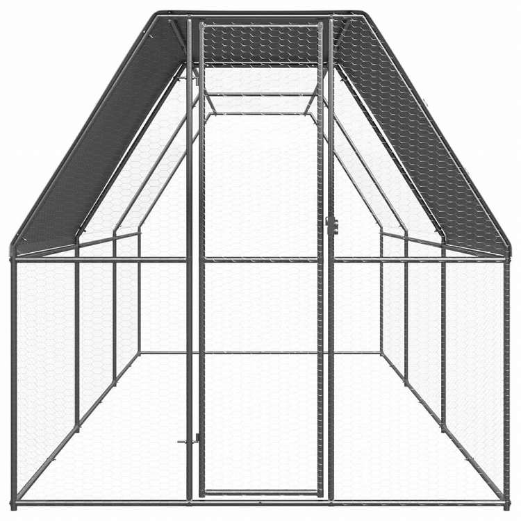 vidaXL 鶏小屋 2x6x2m 亜鉛メッキ鋼製動物&ペット用品 ペット用品 小動物用品 小動物 飼育・ケージ(代引不可)