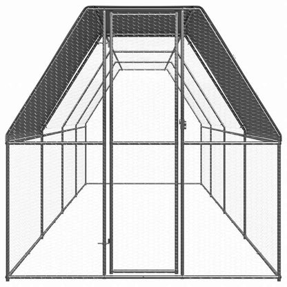 vidaXL 鶏小屋 2x8x2m 亜鉛メッキ鋼製動物&ペット用品 ペット用品 小動物用品 小動物 飼育・ケージ(代引不可)