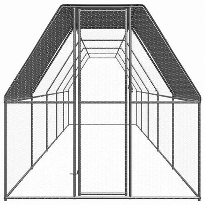 vidaXL 鶏小屋 2x10x2m 亜鉛メッキ鋼製動物&ペット用品 ペット用品 小動物用品 小動物 飼育・ケージ(代引不可)