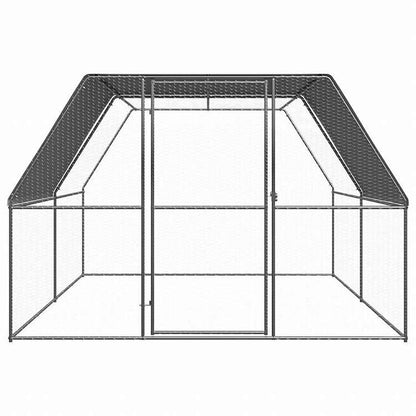 vidaXL 鶏小屋 3x4x2m 亜鉛メッキ鋼製Animals & Pet Supplies ペット用品 小動物用品 小動物 飼育・ケージ(代引不可)