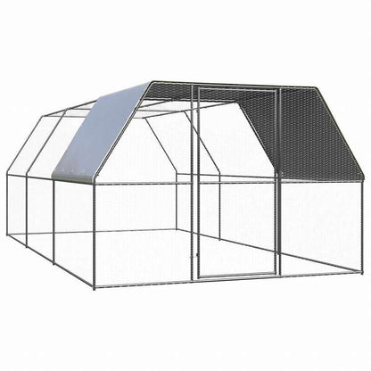 vidaXL 鶏小屋 3x6x2m 亜鉛メッキ鋼製動物&ペット用品 ペット用品 小動物用品 小動物 飼育・ケージ(代引不可)