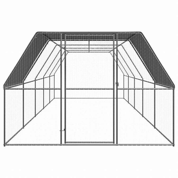 vidaXL 鶏小屋 3x10x2m 亜鉛メッキ鋼製動物&ペット用品 ペット用品 小動物用品 小動物 飼育・ケージ(代引不可)