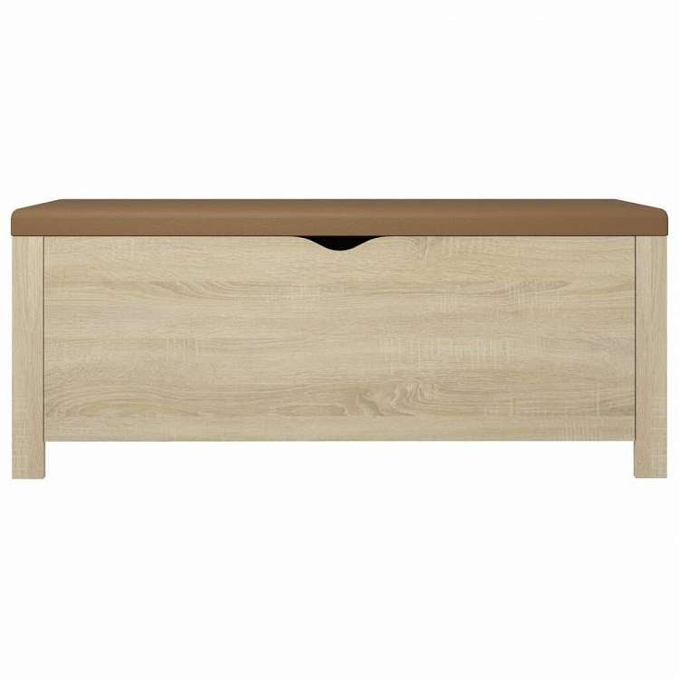 vidaXL シューズボックス クッション付き ソノマオーク 105x40x45cm家具 キャビネット&収納 収納チェスト(代引不可)