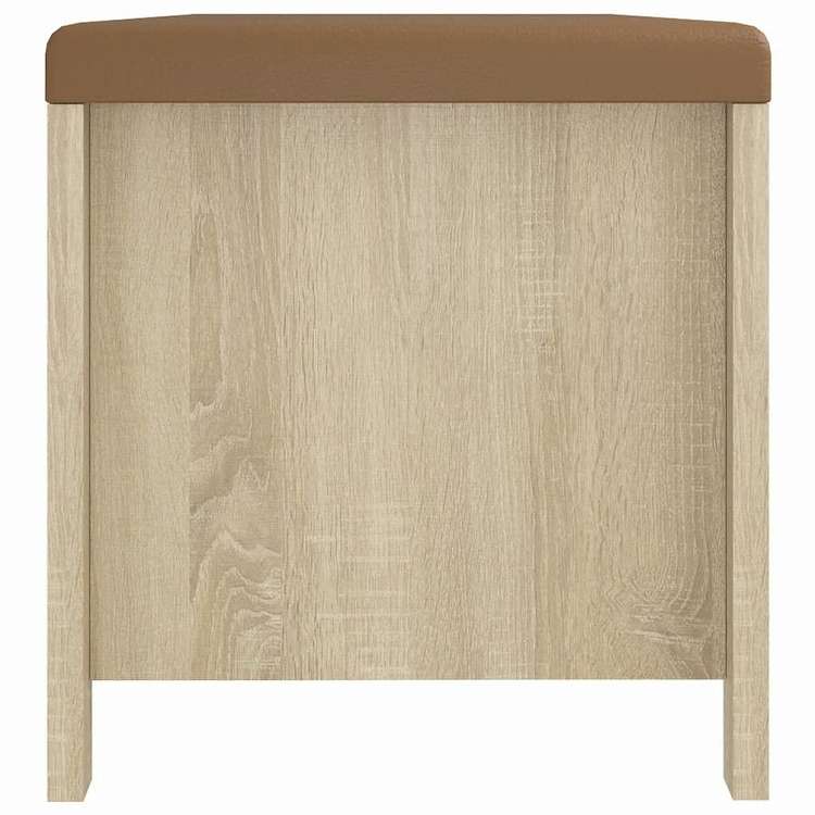 vidaXL シューズボックス クッション付き ソノマオーク 105x40x45cm家具 キャビネット&収納 収納チェスト(代引不可)