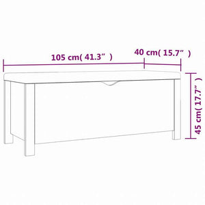 vidaXL シューズボックス クッション付き ソノマオーク 105x40x45cm家具 キャビネット&収納 収納チェスト(代引不可)