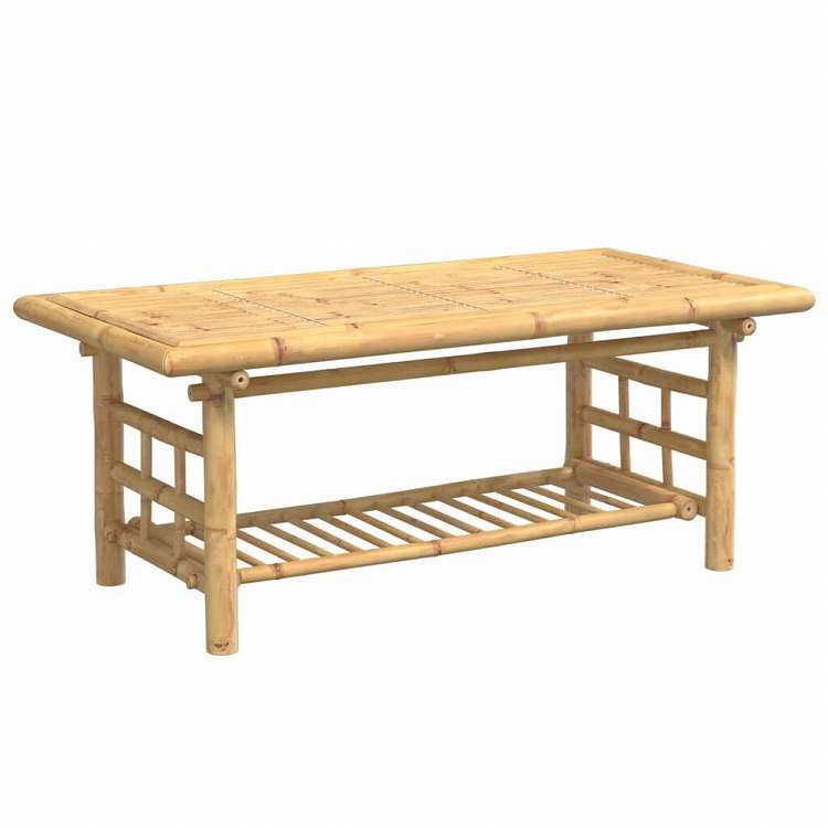 vidaXL コーヒーテーブル 110x55x45 cm 竹製家具 テーブル アクセントテーブル コーヒーテーブル(代引不可)