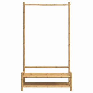 vidaXL 洋服ラック 棚付き 103x40x183cm 竹製ホーム&ガーデン 家事用品 収納&オーガナイザー 衣類・ワードローブ収納 クローゼット整理収納・衣服ラック(代引不可)