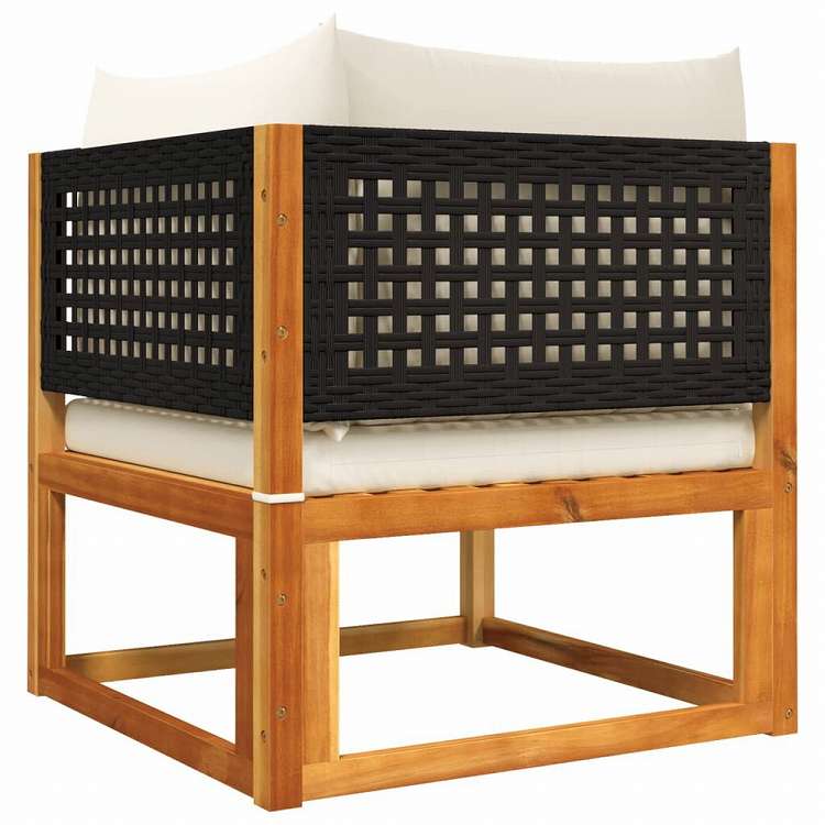 vidaXL ガーデンソファ6点セット クッション付き アカシア無垢材家具 アウトドア家具 屋外家具セット(代引不可)