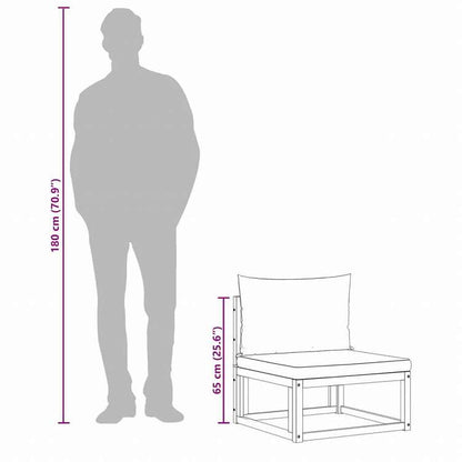 vidaXL ガーデンソファ4点セット クッション付き アカシア無垢材家具 アウトドア家具 屋外家具セット(代引不可)