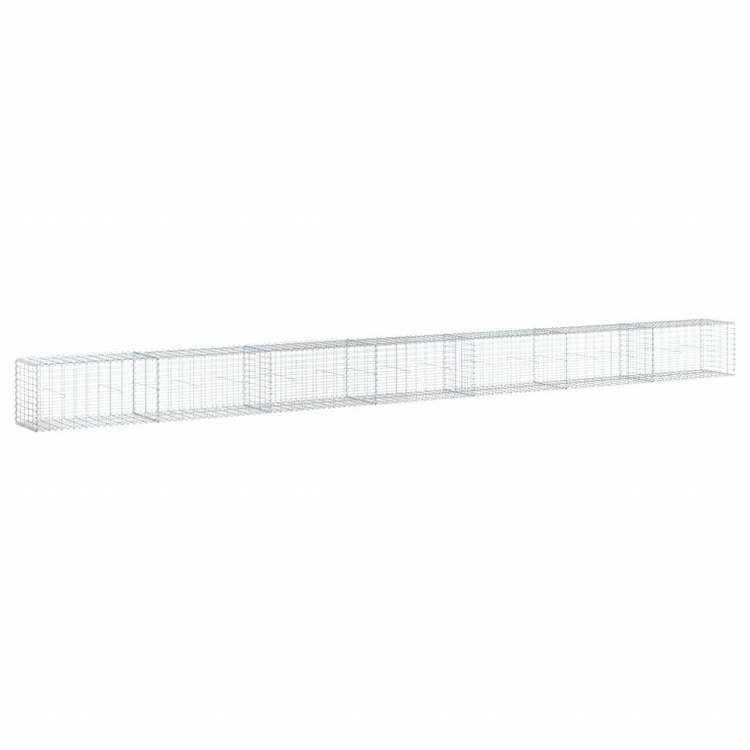 vidaXL 蛇籠バスケット カバー付き 700x50x50cm 亜鉛メッキ鉄ホーム&ガーデン 芝&ガーデン ガーデニング 鉢植え・プランター(代引不可)