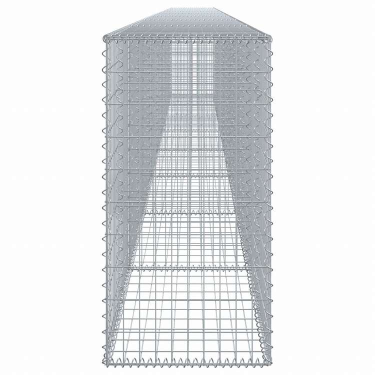 vidaXL 蛇籠バスケット カバー付き 800x50x100cm 亜鉛メッキ鉄ホーム&ガーデン 芝&ガーデン ガーデニング 鉢植え・プランター(代引不可)