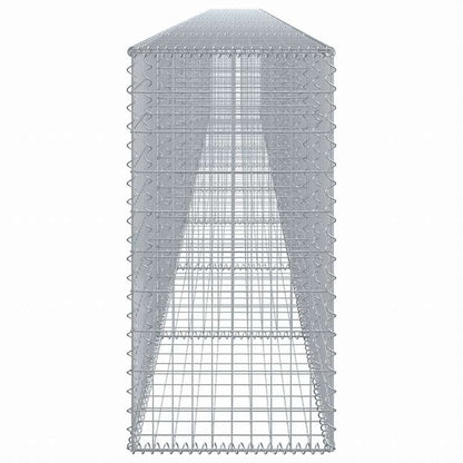 vidaXL 蛇籠バスケット カバー付き 900x50x100cm 亜鉛メッキ鉄ホーム&ガーデン 芝&ガーデン ガーデニング 鉢植え・プランター(代引不可)