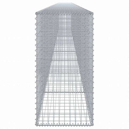 vidaXL 蛇籠バスケット カバー付き 1000x50x100cm 亜鉛メッキ鉄ホーム&ガーデン 芝&ガーデン ガーデニング 鉢植え・プランター(代引不可)