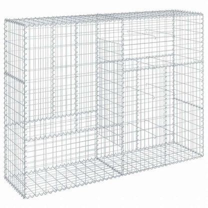 vidaXL 蛇籠バスケット カバー付き 200x50x150cm 亜鉛メッキ鉄ホーム&ガーデン 芝&ガーデン ガーデニング 鉢植え・プランター(代引不可)