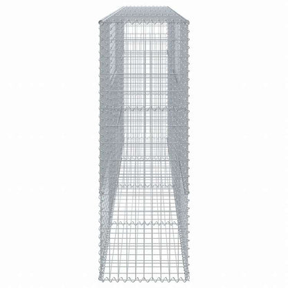 vidaXL 蛇籠バスケット カバー付き 400x50x150 cm 亜鉛メッキ鉄ホーム&ガーデン 芝&ガーデン ガーデニング 鉢植え・プランター(代引不可)