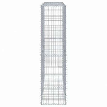 vidaXL 蛇籠バスケット カバー付き 200x50x200cm 亜鉛メッキ鉄ホーム&ガーデン 芝&ガーデン ガーデニング 鉢植え・プランター(代引不可)