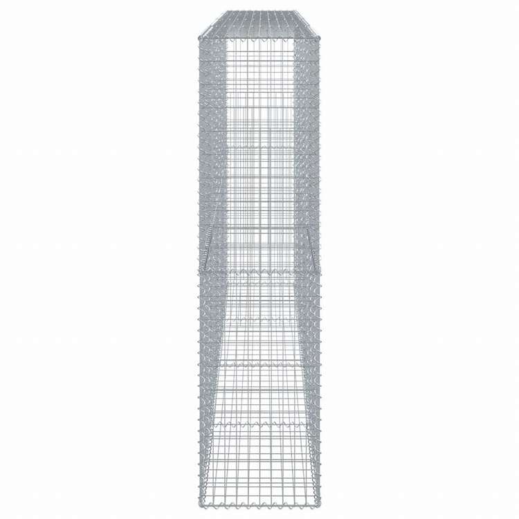 vidaXL 蛇籠バスケット カバー付き 400x50x200cm 亜鉛メッキ鉄ホーム&ガーデン 芝&ガーデン ガーデニング 鉢植え・プランター(代引不可)