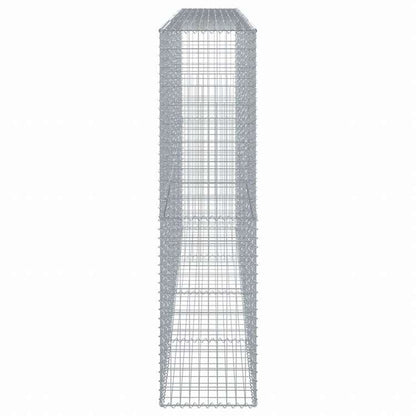 vidaXL 蛇籠バスケット カバー付き 400x50x200cm 亜鉛メッキ鉄ホーム&ガーデン 芝&ガーデン ガーデニング 鉢植え・プランター(代引不可)