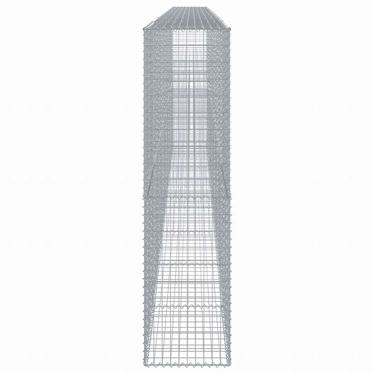 vidaXL 蛇籠バスケット カバー付き 800x50x200cm 亜鉛メッキ鉄ホーム&ガーデン 芝&ガーデン ガーデニング 鉢植え・プランター(代引不可)