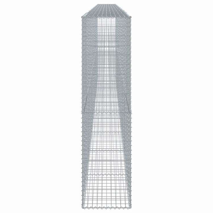 vidaXL 蛇籠バスケット カバー付き 900x50x200cm 亜鉛メッキ鉄ホーム&ガーデン 芝&ガーデン ガーデニング 鉢植え・プランター(代引不可)