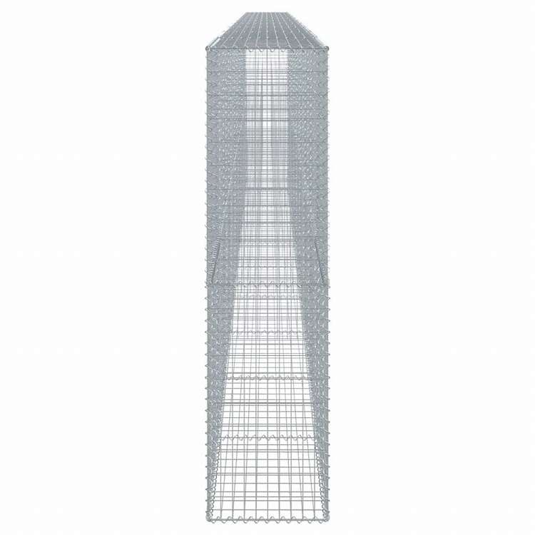 vidaXL 蛇籠バスケット カバー付き 1000x50x200cm 亜鉛メッキ鉄ホーム&ガーデン 芝&ガーデン ガーデニング 鉢植え・プランター(代引不可)