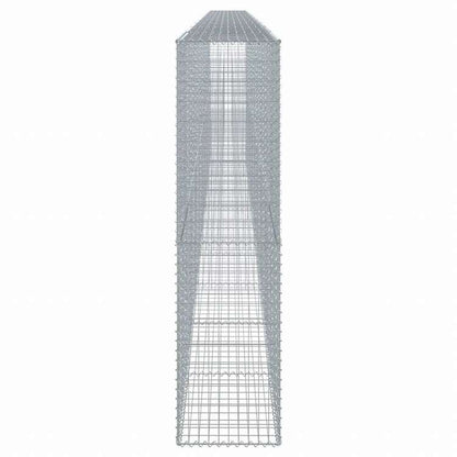 vidaXL 蛇籠バスケット カバー付き 1000x50x200cm 亜鉛メッキ鉄ホーム&ガーデン 芝&ガーデン ガーデニング 鉢植え・プランター(代引不可)