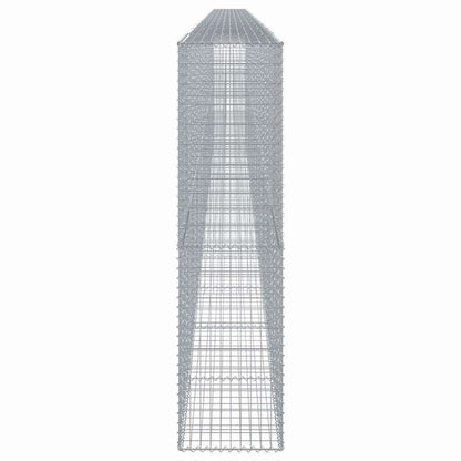 vidaXL 蛇籠バスケット カバー付き 1200x50x200cm 亜鉛メッキ鉄ホーム&ガーデン 芝&ガーデン ガーデニング 鉢植え・プランター(代引不可)