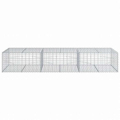 vidaXL 蛇籠バスケット カバー付き 300x100x50cm 亜鉛メッキ鉄ホーム&ガーデン 芝&ガーデン ガーデニング 鉢植え・プランター(代引不可)