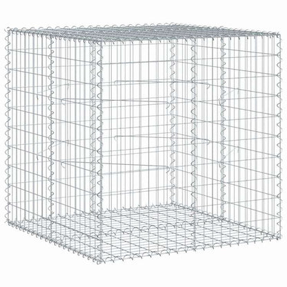 vidaXL 蛇籠バスケット カバー付き 100x100x100cm 亜鉛メッキ鉄ホーム&ガーデン 芝&ガーデン ガーデニング 鉢植え・プランター(代引不可)