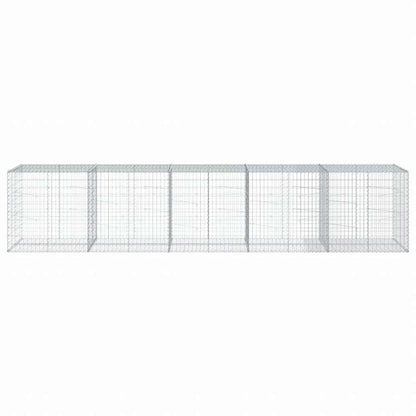 vidaXL 蛇籠バスケット カバー付き 500x100x100cm 亜鉛メッキ鉄ホーム&ガーデン 芝&ガーデン ガーデニング 鉢植え・プランター(代引不可)