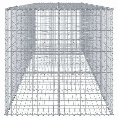 vidaXL 蛇籠バスケット カバー付き 500x100x100cm 亜鉛メッキ鉄ホーム&ガーデン 芝&ガーデン ガーデニング 鉢植え・プランター(代引不可)