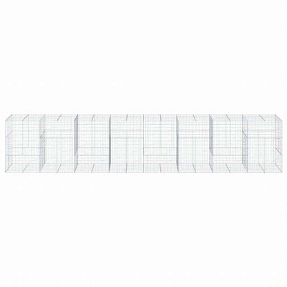 vidaXL 蛇籠バスケット カバー付き 800x100x150cm 亜鉛メッキ鉄ホーム&ガーデン 芝&ガーデン ガーデニング 鉢植え・プランター(代引不可)